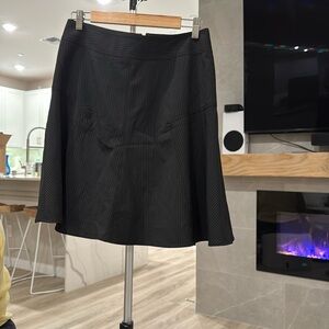 Express black pinstripe flare skirt size 10 never worn